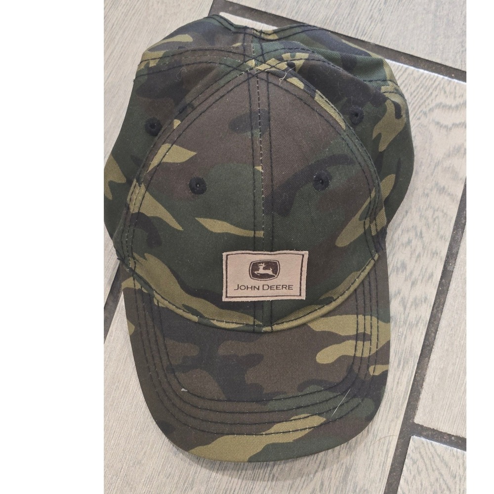 John Deere Youth Camo Baseball Cap Adjustable Camouflage Hat Boys Girls OSFM